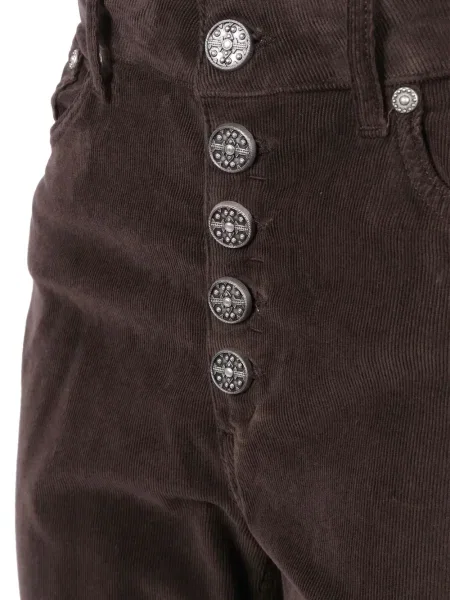 Pantaloni Dondup de catifea cord maro