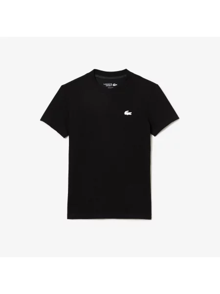 Lacoste Sport T-Shirt Z Organicznej Bawełny czarna