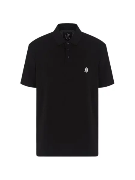 Koszulka polo Armani Exchange czarna