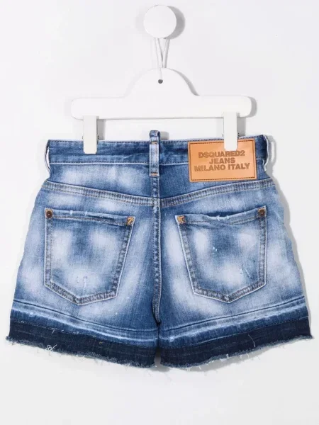 Szorty jeansowe dziecięce Dsquared2 niebieskie