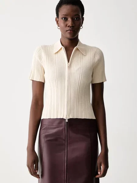 Top Victoria Beckham tricotate bej