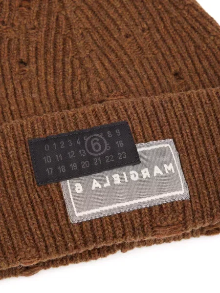 Căciulă Mm6 Maison Margiela tricotate maro