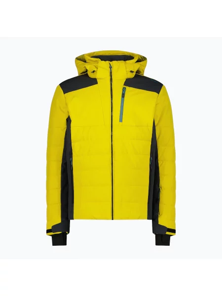 Férfi sídzseki CMP Zip Hood gold green. Méret: 48 sárga
