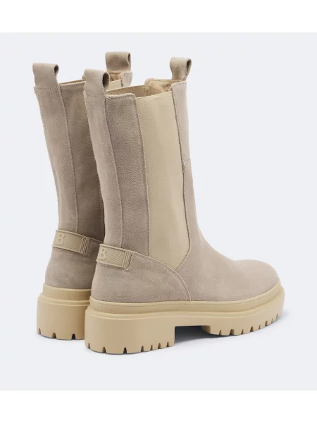 Botine chelsea Bogner din piele de căprioară bej