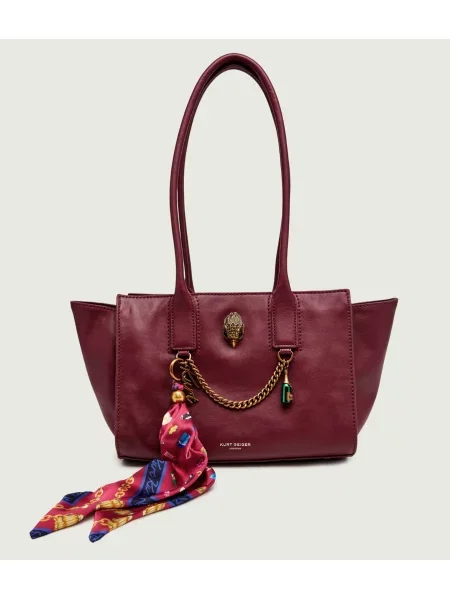 Kurt Geiger De piele geantă shopper + eșarfă pătrată The Sloane