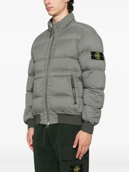 Geacă Stone Island cu strasuri verde