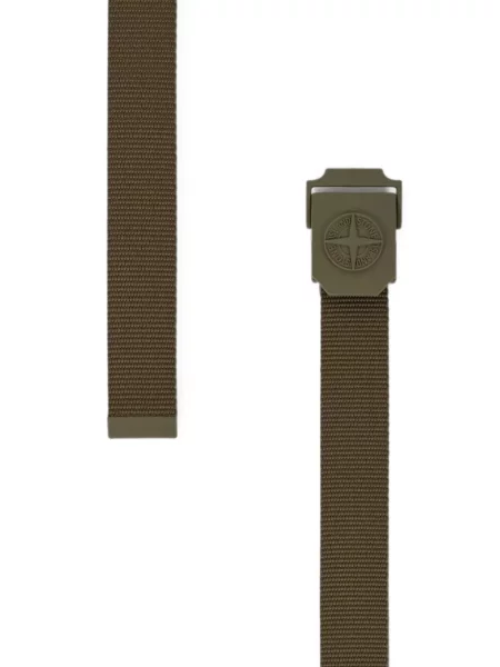 Curea Stone Island cu strasuri verde
