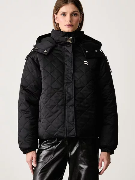 Karl Lagerfeld jachetă scurtă pentru femei negru