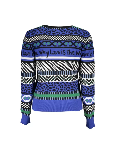 Sweter Desigual z długim rękawem czarny