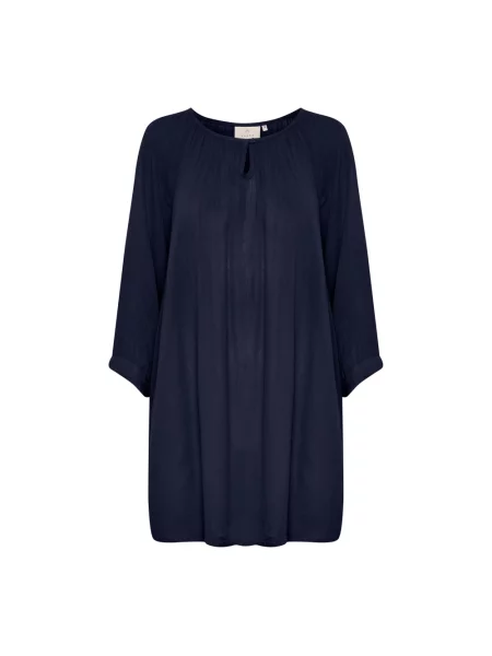 Bluzka Kaffe z bursztynem niebieska