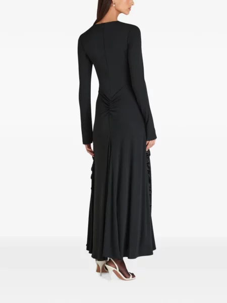 Rochie maxi Violante Nessi cu volane negru