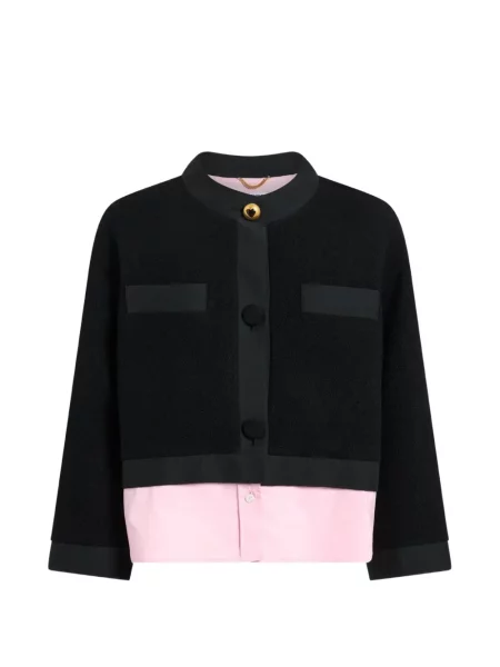 Geacă Moschino tricotate negru