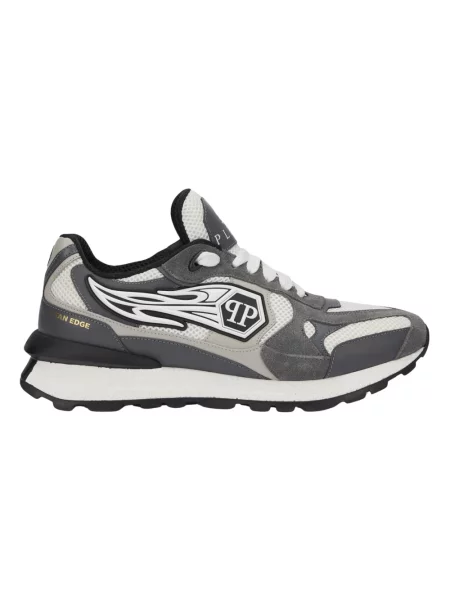 Sneakersy Philipp Plein skórzane szare