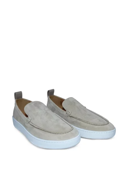 Pantofi loafer Lanvin din piele de căprioară gri