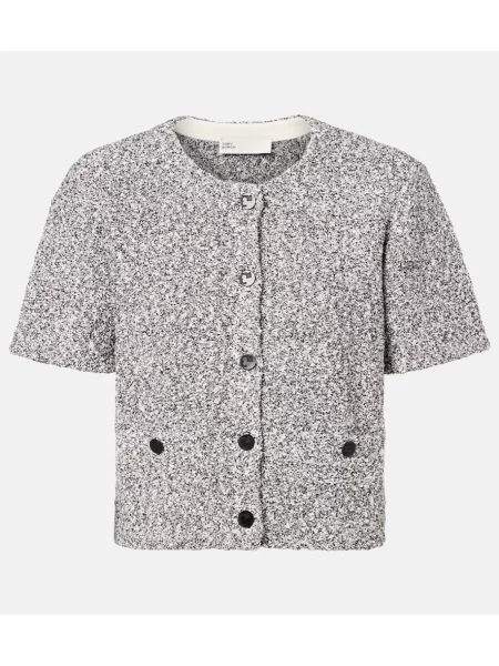 Cropp pulover Tory Burch din tweed gri