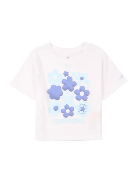 CONVERSE Tricou BUBBLY FLORAL albastru deschis / mov liliachiu alb