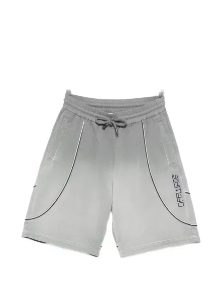 Pantaloni scurți Off-white cu imagine alb
