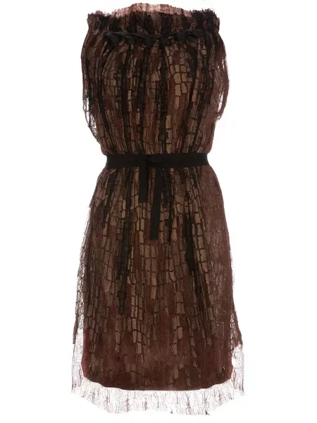 Rochie fără mâneci Sharon Wauchob fără mâneci de costum maro