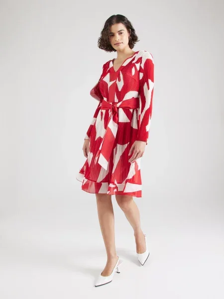 APART Rochie roșu alb
