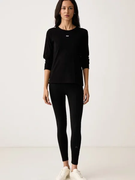 Tricou cu mânecă lungă Dkny negru