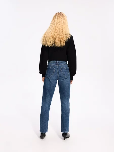 Reserved Джинси straight fit синій