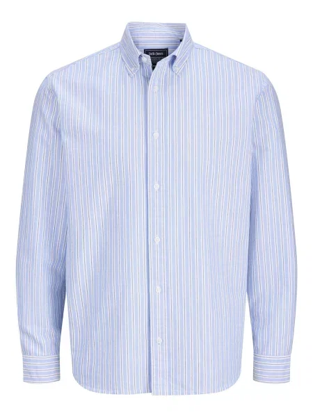 JACK & JONES Cămașă JPRBLUHarvey bleumarin / albastru deschis alb