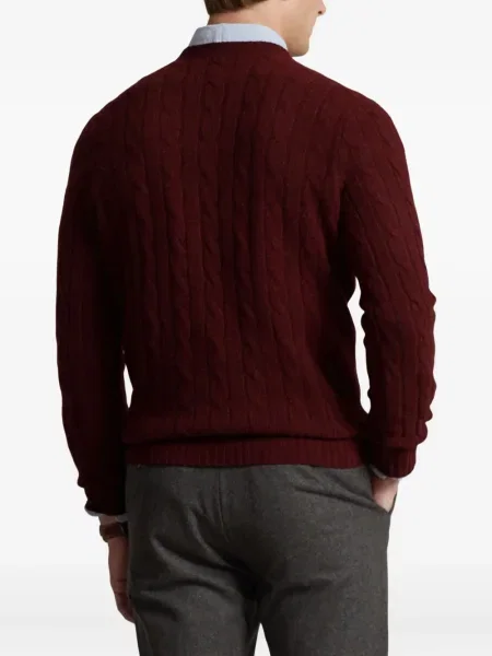 Μικρός κασκέτο Polo Ralph Lauren με χαμηλή μέση υφαίνω διαγωνίως πράσινο