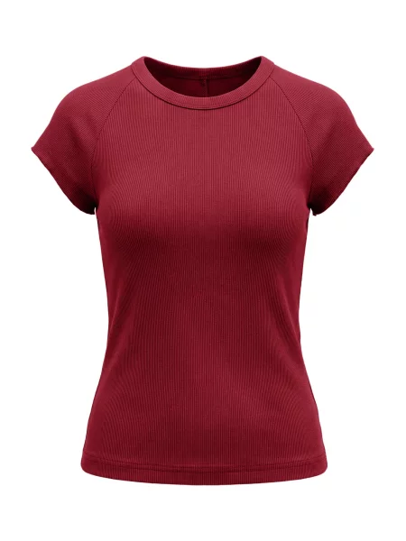 Imily Bela Tricou burgundy roșu