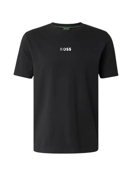 Tricou Boss cu decolteu rotund negru