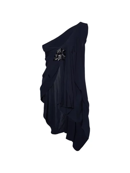 Rochie Badgley Mischka drapată albastru