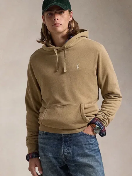 Polo Ralph Lauren mikina s kapucí béžová