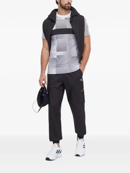 Hanorac cu glugă Puma cu imagine negru
