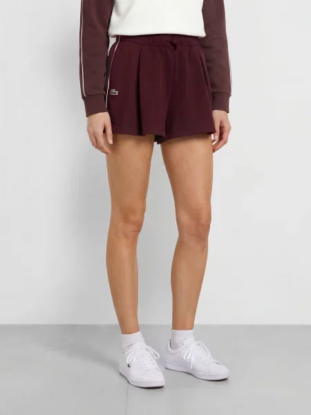 Lacoste Tenisové Šortky Tennis Heritage tmavě červená bílá