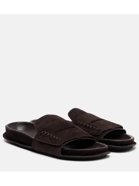 Sandale Jacquemus din piele de căprioară maro