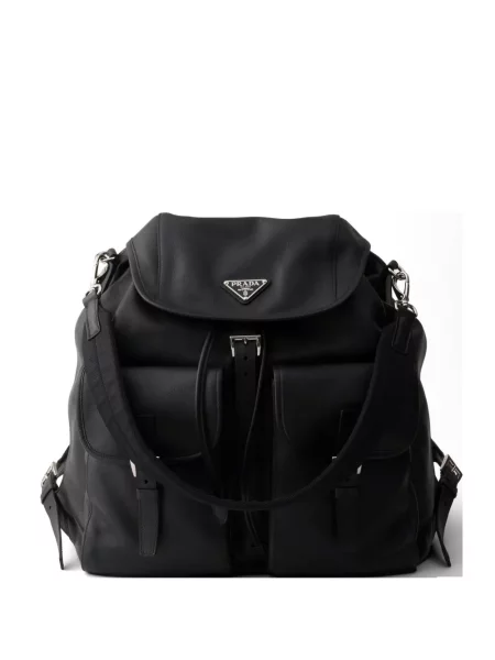 Rucsac Prada din piele negru