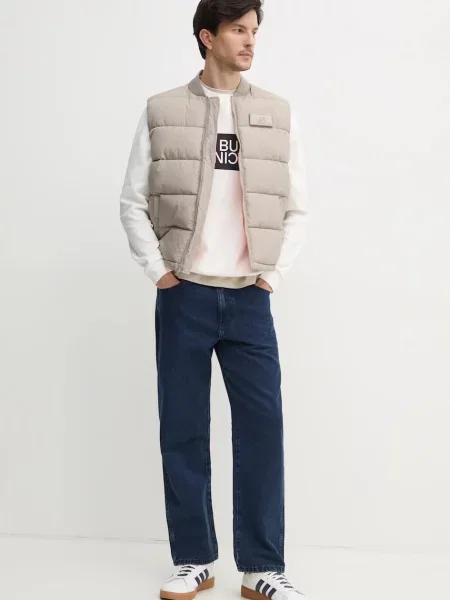 Кофта Red Bull Racing x Pepe Jeans OMBRE LOGO CREW з принтом бежевий