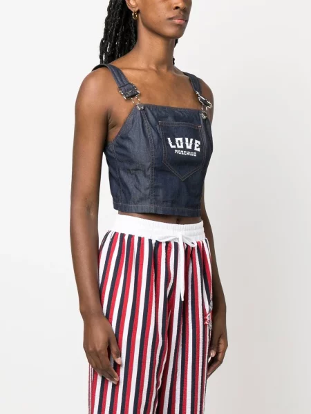 Top Love Moschino modrá