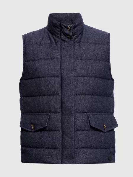 Пуховий жилет Moncler синій