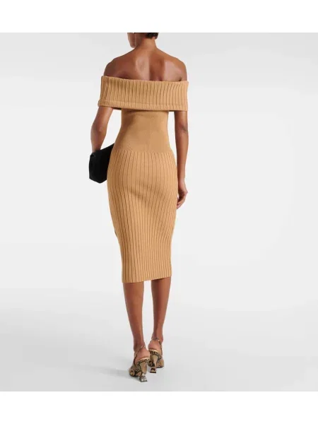 Rochie midi Sportmax până la genunchi de costum negru