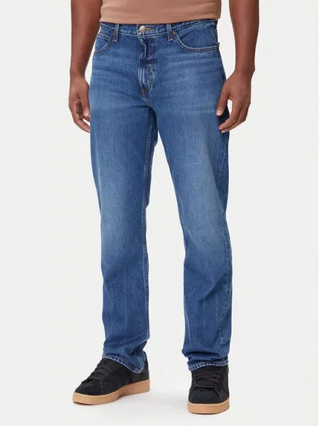 Lee Jeans hlače West Straight Fit modra