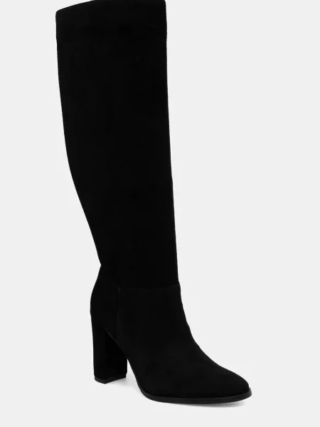 Замшевые ботфорты Lauren Ralph Lauren черные