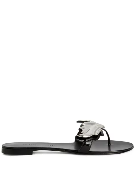 Sandale Giuseppe Zanotti fără toc negru
