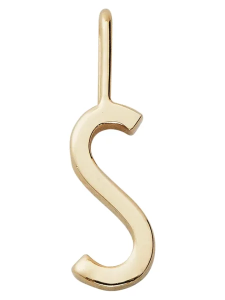 Позлатена сребърна висулка Design Letters