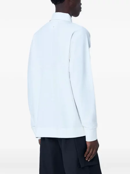 Tricou polo Margaret Howell alb