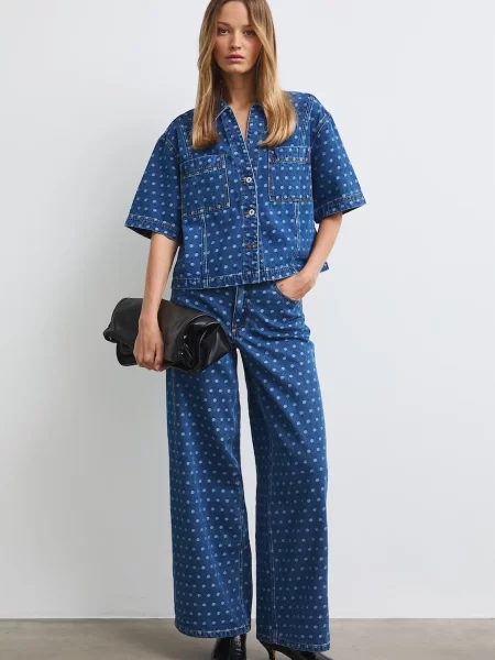 Medicine srajca denim modra