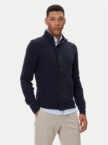 Barbour Кардиган Essential Elbow-Patch Тъмносин