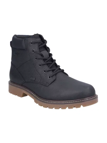 Buty do kostki Rieker skórzane czarne