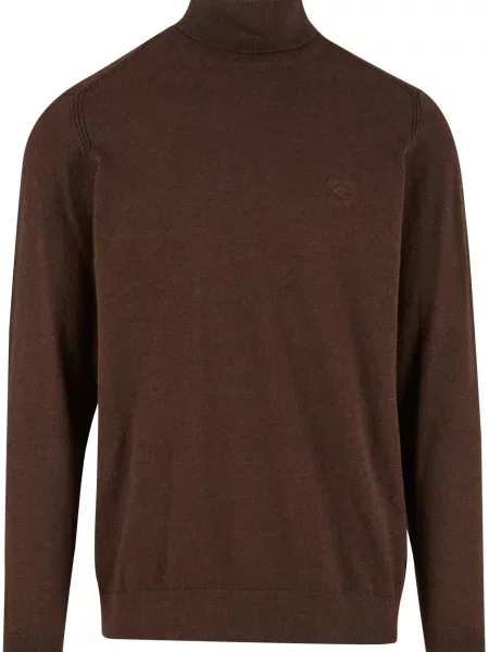 INDICODE JEANS Svetr Van Paul tmavě hnědá