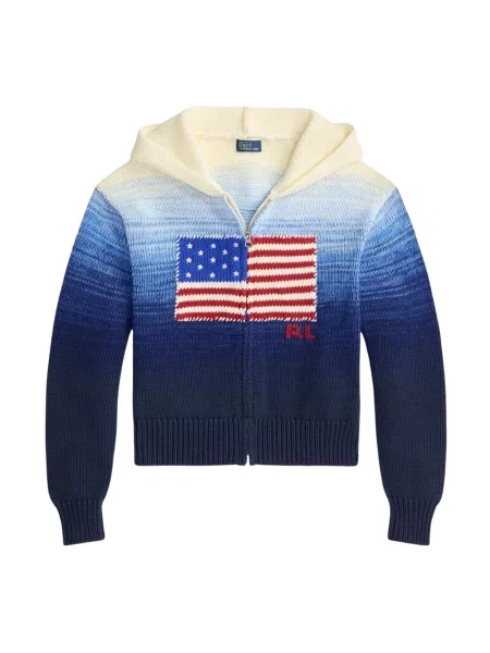 Bluza z kapturem Polo Ralph Lauren niebieska