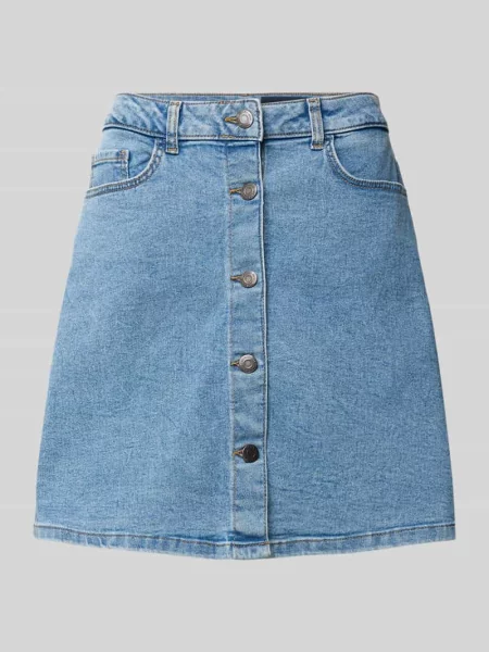 Spódnica jeansowa z listwą guzikową model RONNIE' Noisy May